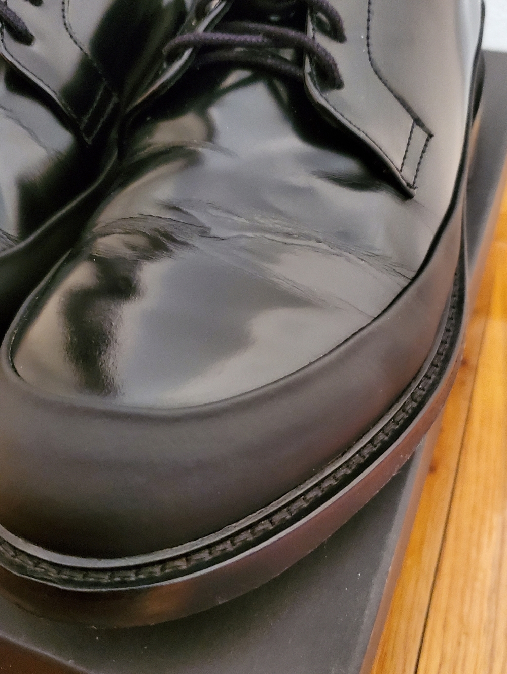 Tiger Of Sweden Signature Men’s Black Leather Derby Shoes - Picture 12 of 16